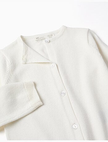 Chaqueta de punto con cuello redondo