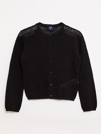 Chaqueta de punto con cuello redondo