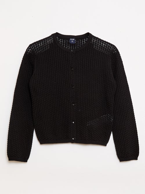 Chaqueta de punto con cuello redondo - Kiabi