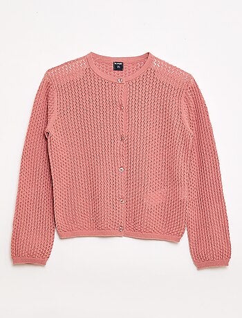 Chaqueta de punto con cuello redondo