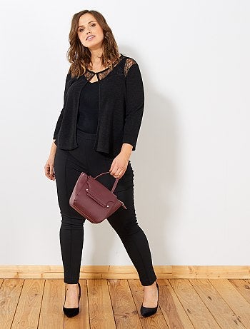 Chaqueta de punto con encaje - Kiabi