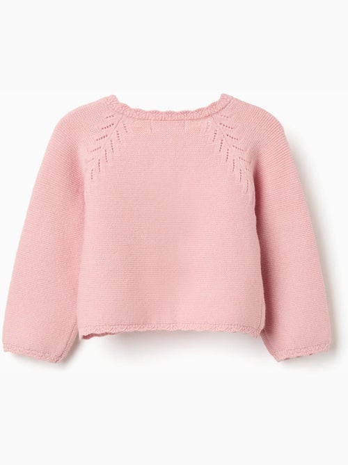 Chaqueta de punto con extremos festoneados - Kiabi