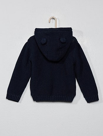 Chaqueta de punto con forro de borreguito - Kiabi