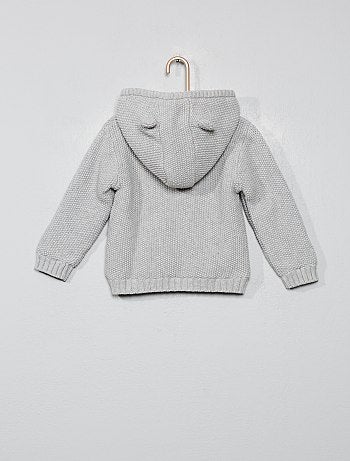 Niño 0-36 meses - Chaqueta de punto con forro de borreguito - Kiabi