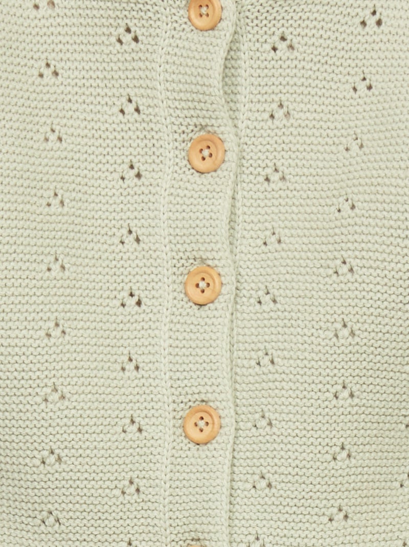 Chaqueta de punto con forro de borreguito gris mercurio - Kiabi