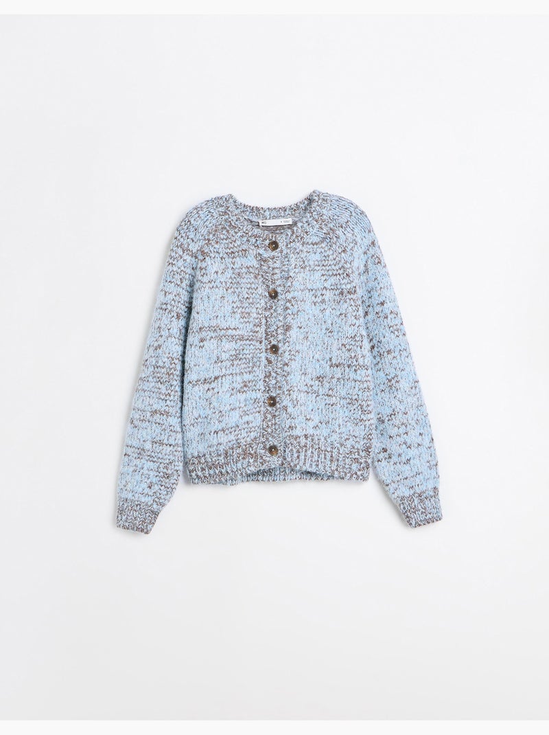 Chaqueta de punto con lana, mo fashion Azul - Kiabi