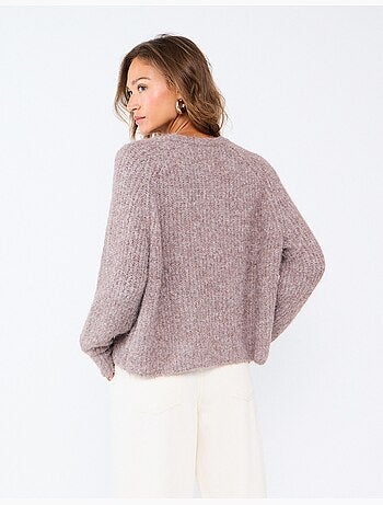 Chaqueta de punto con lana, mo fashion