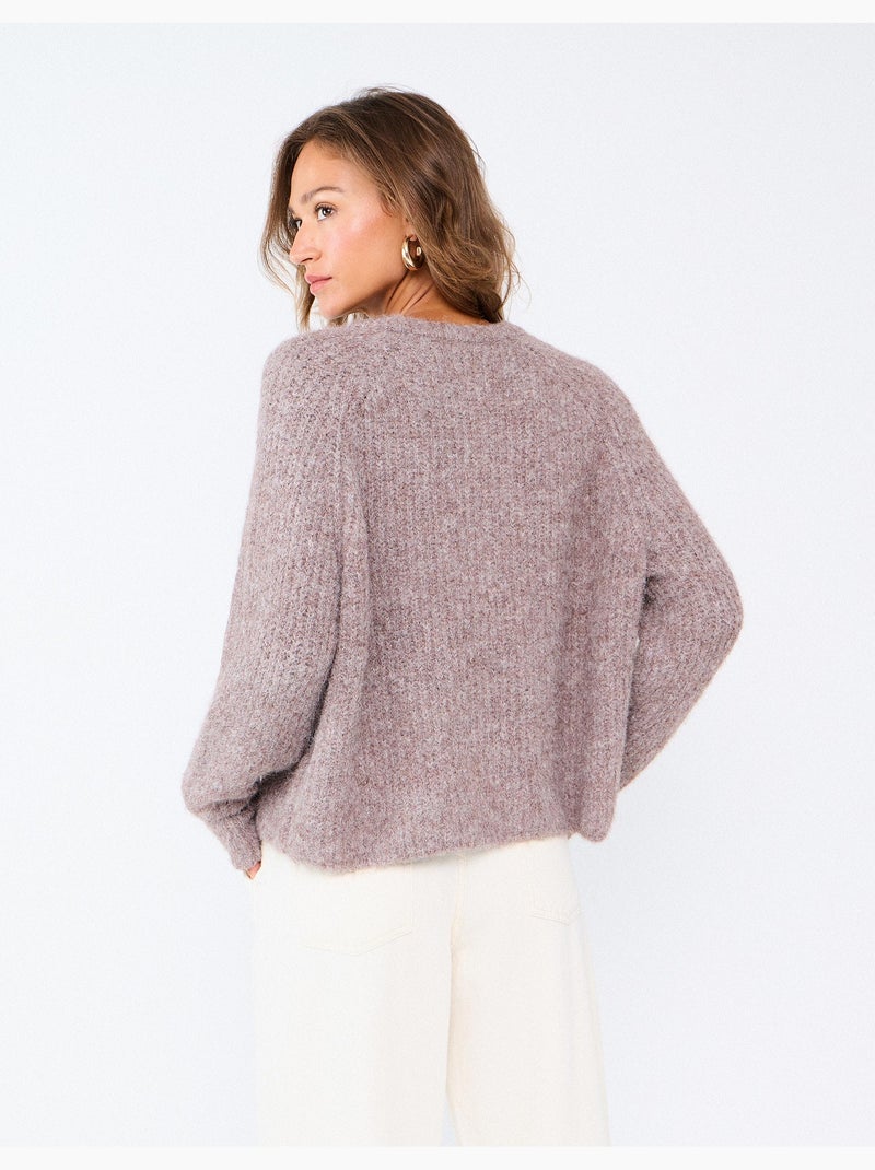 Chaqueta de punto con lana, mo fashion Beige - Kiabi
