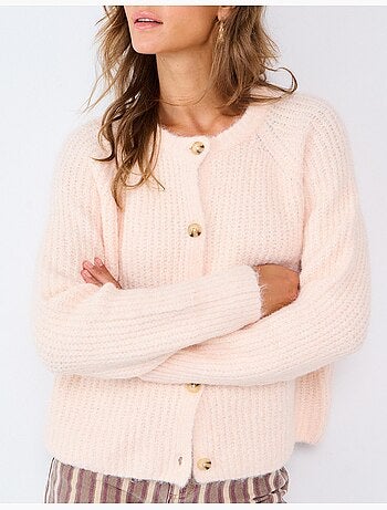 Chaqueta de punto con lana, mo fashion