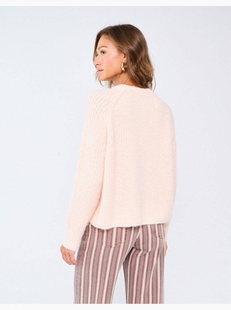 Chaqueta de punto con lana, mo fashion Rosa - Kiabi