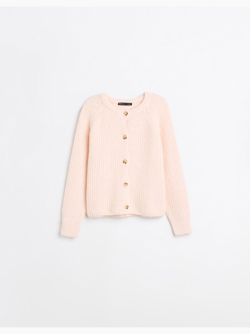 Chaqueta de punto con lana, mo fashion Rosa - Kiabi