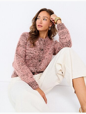Chaqueta de punto con lana, mo fashion