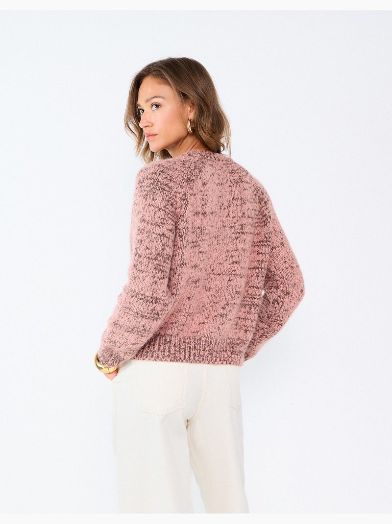 Chaqueta de punto con lana, mo fashion Rosa - Kiabi