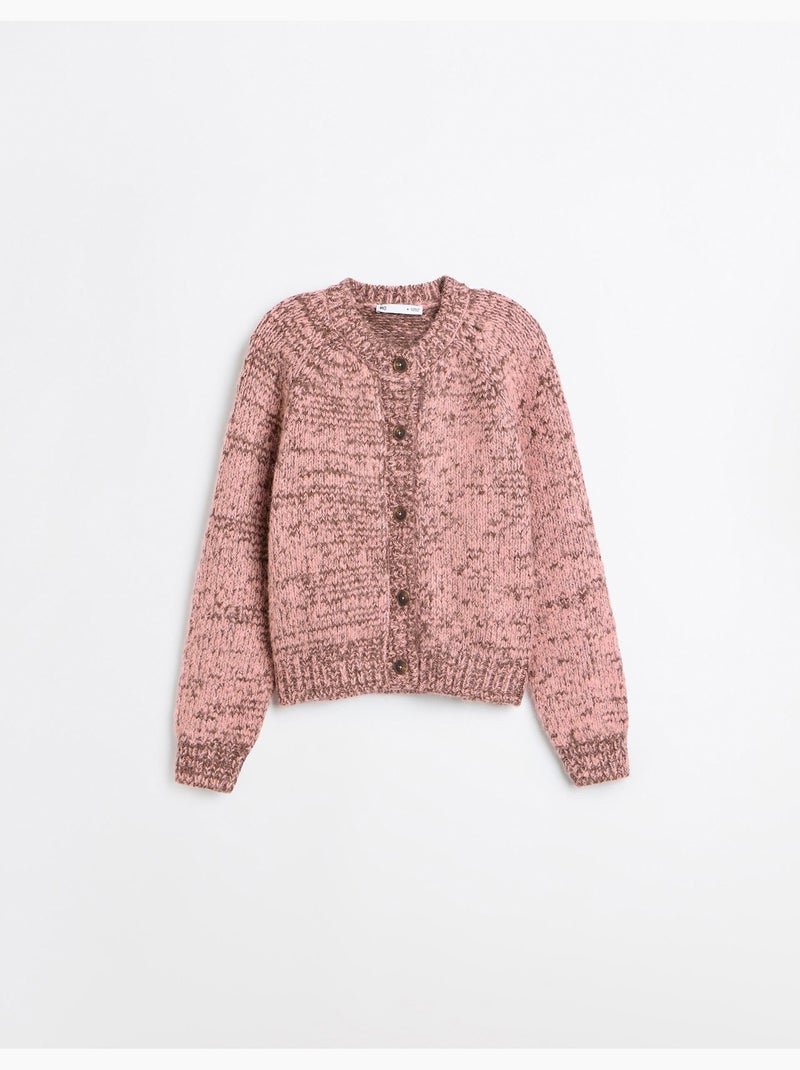 Chaqueta de punto con lana, mo fashion Rosa - Kiabi