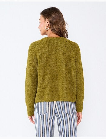 Chaqueta de punto con lana, mo fashion