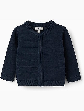 Chaqueta de punto con líneas en relieve