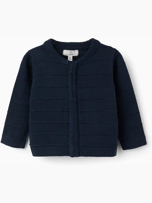 Chaqueta de punto con líneas en relieve - Kiabi