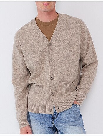 Chaqueta de punto con mezcla de lana, mo fashion