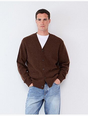 Chaqueta de punto con mezcla de lana, mo fashion