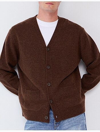 Chaqueta de punto con mezcla de lana, mo fashion