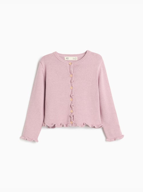 Chaqueta de punto con volantes, mo fashion - Kiabi Chaqueta de punto con volantes, mo fashion - Kiabi