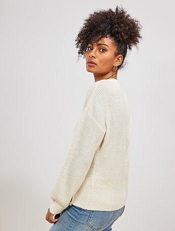 Chaqueta de punto cruzada - Kiabi