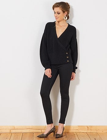 Chaqueta de punto cruzada - Kiabi