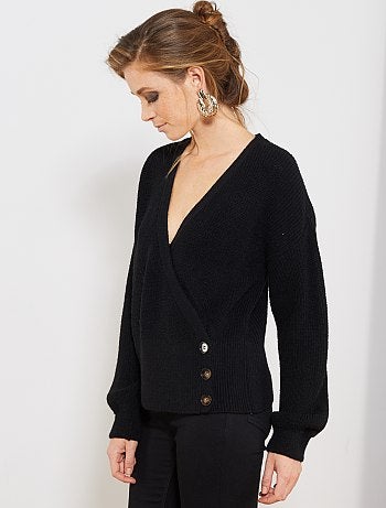 Chaqueta de punto cruzada - Kiabi