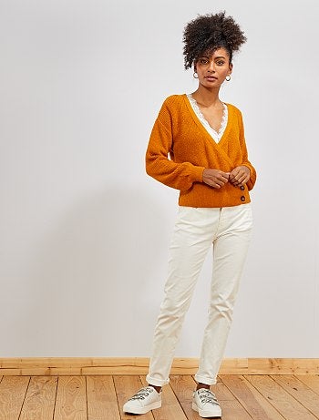 Chaqueta de punto cruzada - Kiabi