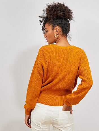 Chaqueta de punto cruzada - Kiabi