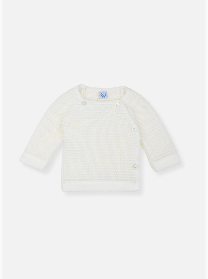 Chaqueta de punto de bebé - edición ola Crudo - Kiabi