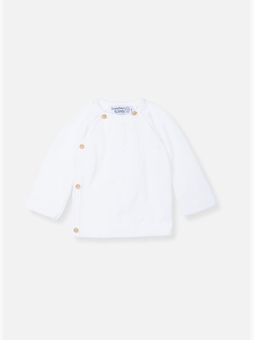 Chaqueta de punto de bebé en algodón - colección «petits chats» - Kiabi Chaqueta de punto de bebé en algodón - colección «petits chats» - Kiabi