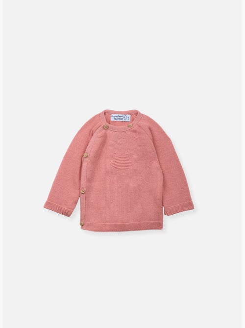 Chaqueta de punto de bebé en algodón - colección «petits chats» - Kiabi