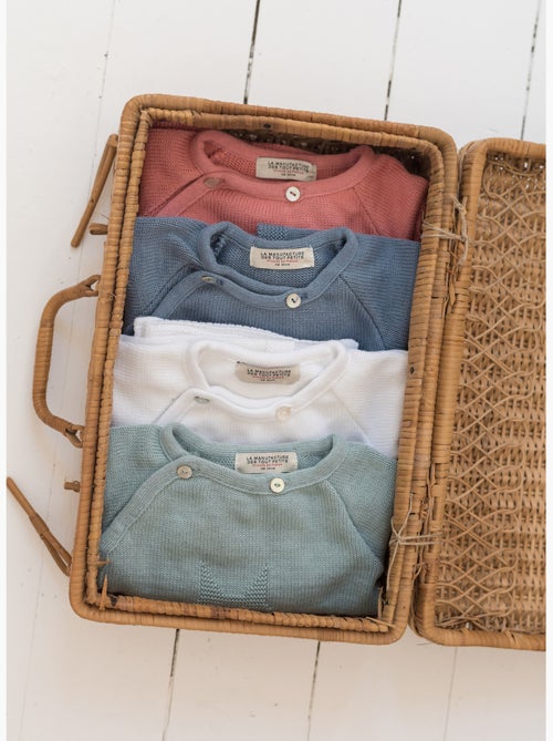 Chaqueta de punto de bebé en algodón - colección «petits chats» - Kiabi Chaqueta de punto de bebé en algodón - colección «petits chats» - Kiabi
