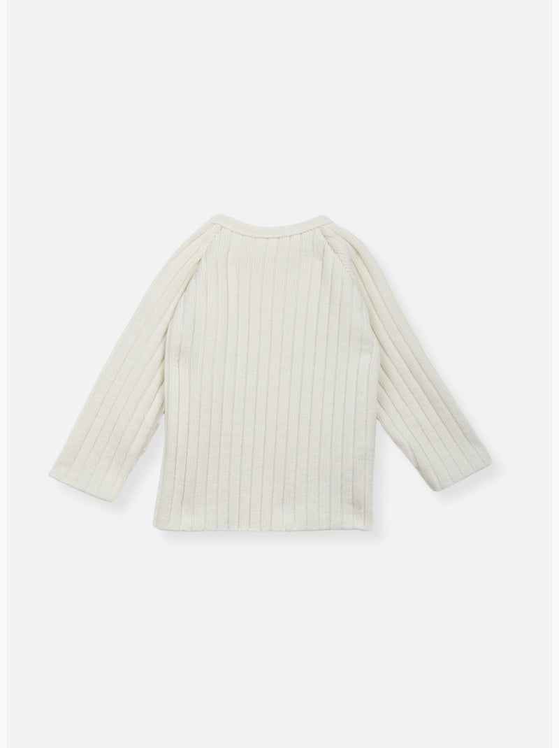 Chaqueta de punto de bebé rétro Crudo - Kiabi