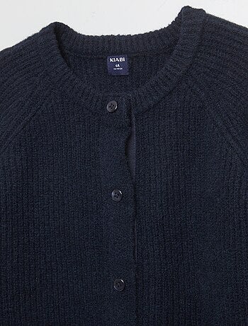 Chaqueta de punto de canalé - Fácil de Poner