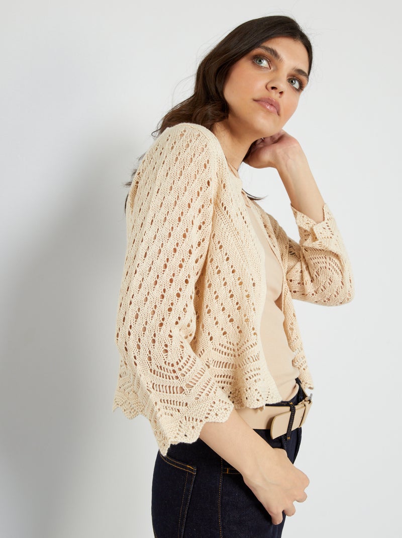Chaqueta de punto de croché 'JDY' NARANJA - Kiabi