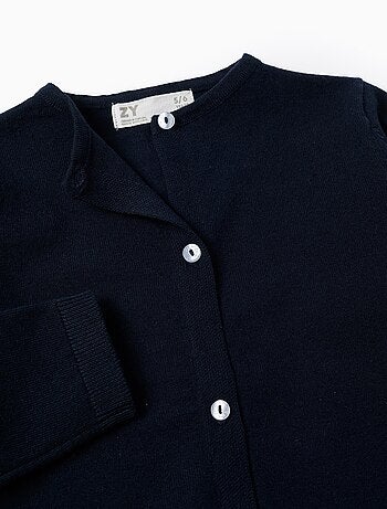 Chaqueta de punto con cuello redondo