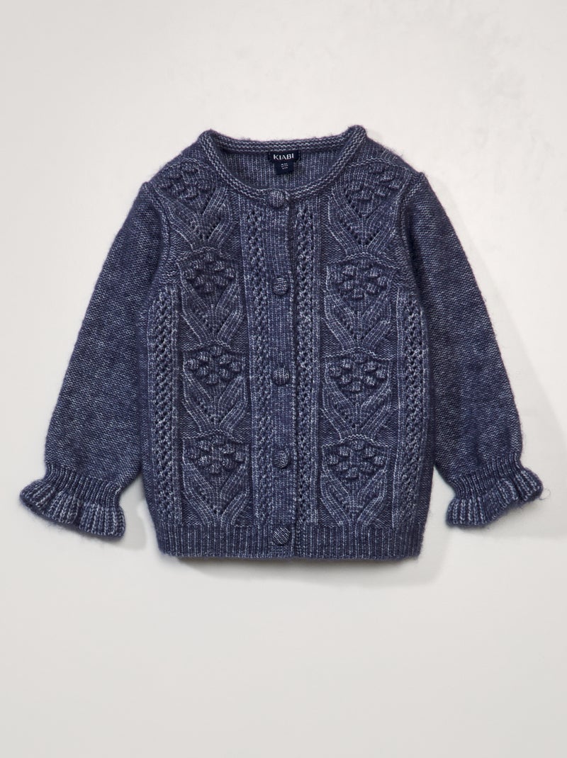 Chaqueta de punto de fantasía AZUL - Kiabi