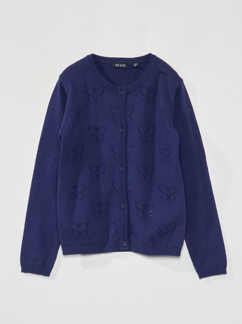Chaqueta de punto de fantasía AZUL - Kiabi