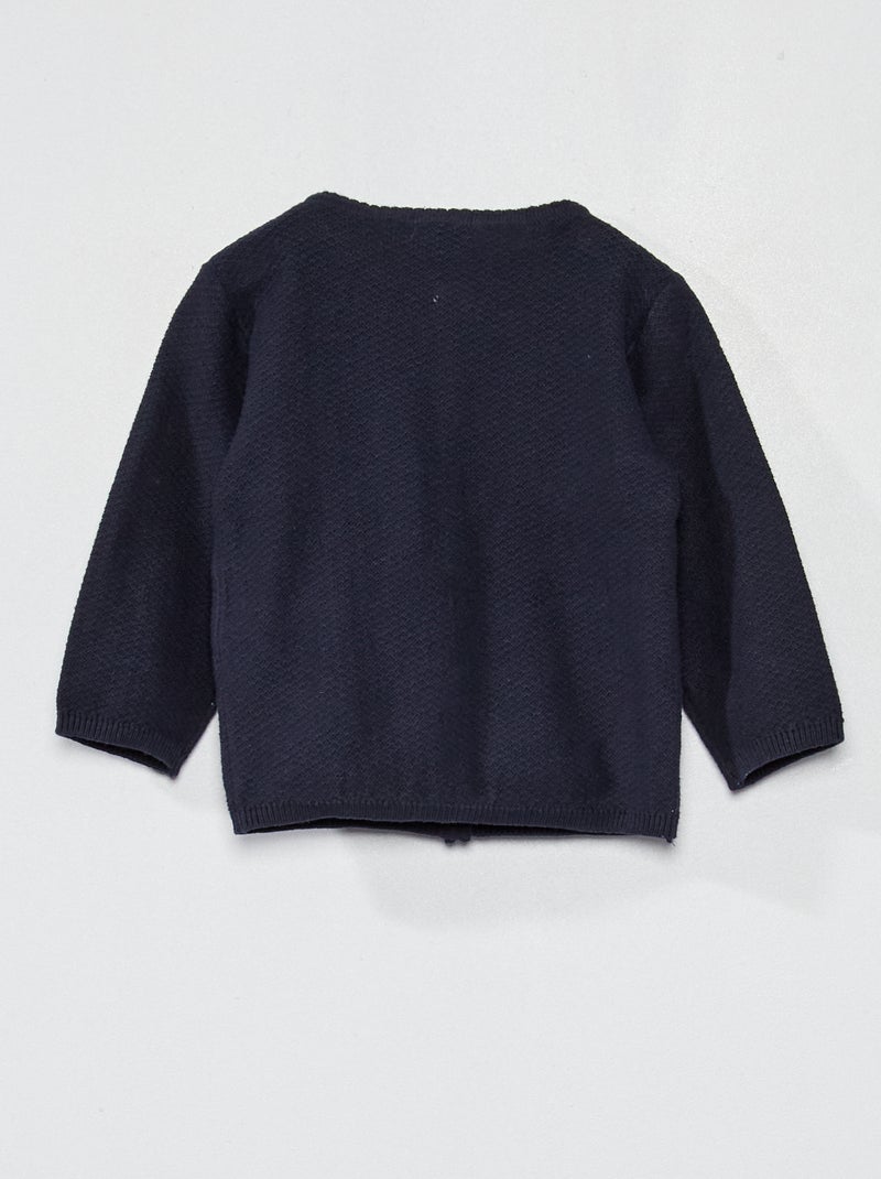 Chaqueta de punto de fantasía AZUL - Kiabi