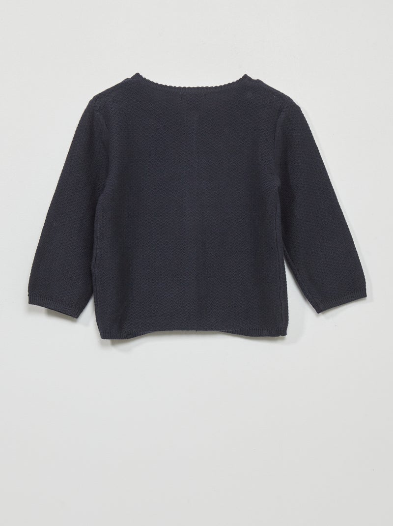 Chaqueta de punto de fantasía AZUL - Kiabi