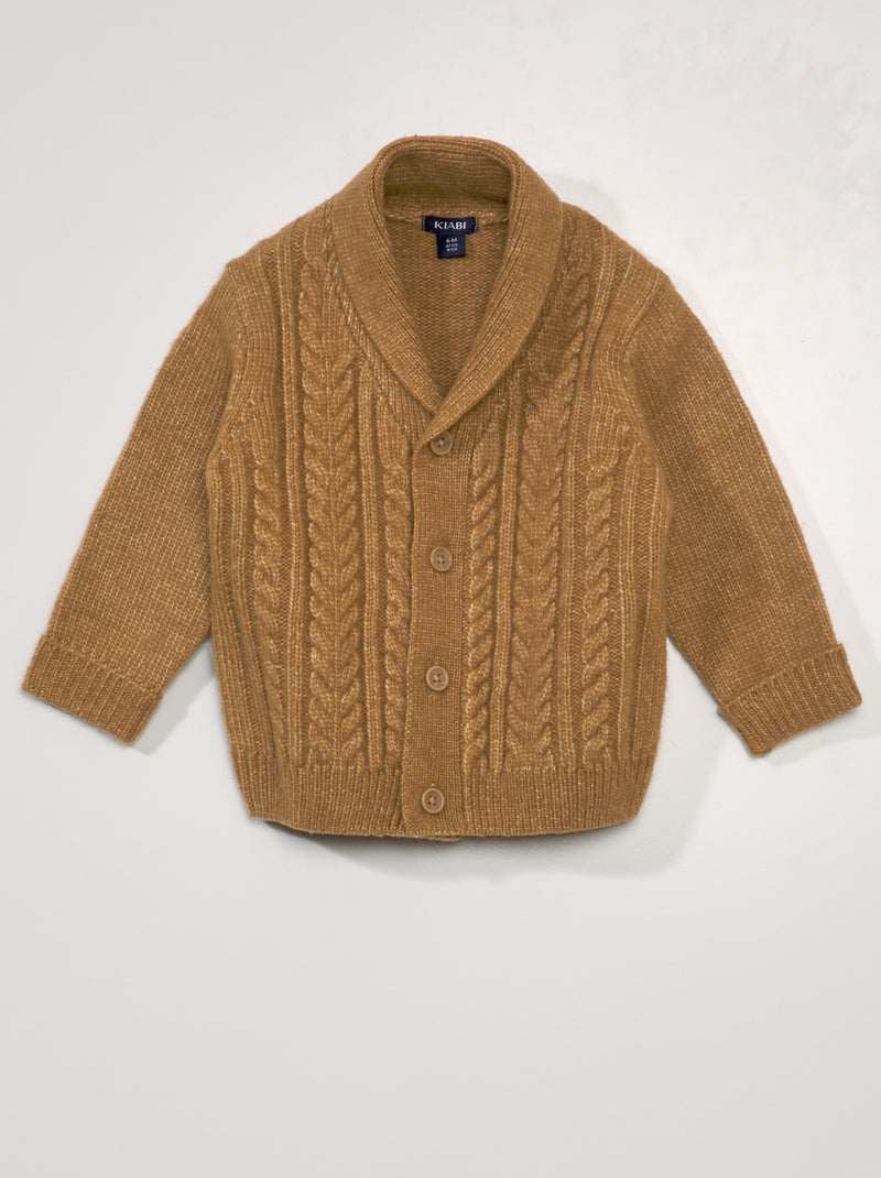 Chaqueta de punto de fantasía BEIGE - Kiabi