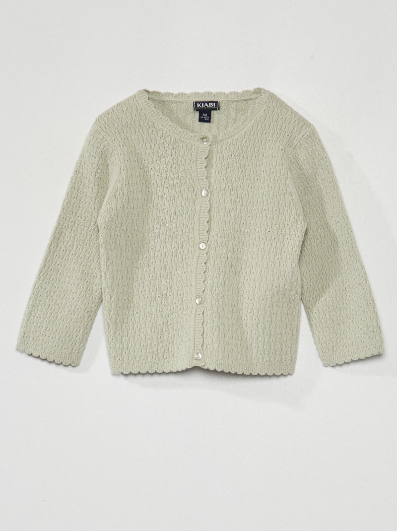 Chaqueta de punto de fantasía gris mercurio - Kiabi