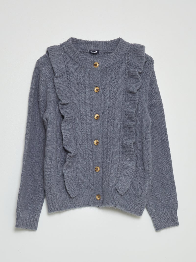 Chaqueta de punto de fantasía GRIS - Kiabi