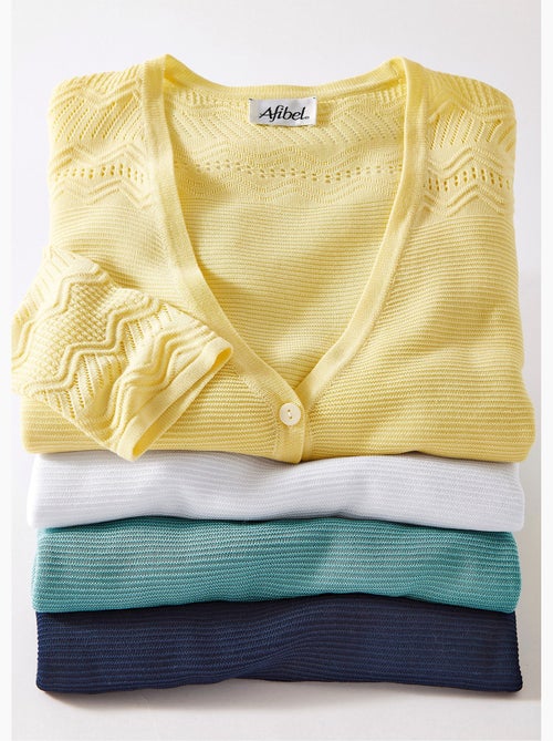 Chaqueta de punto de longitud media con 1 botón - Kiabi