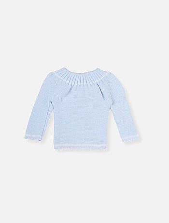 Chaqueta de punto de recién nacido con botones