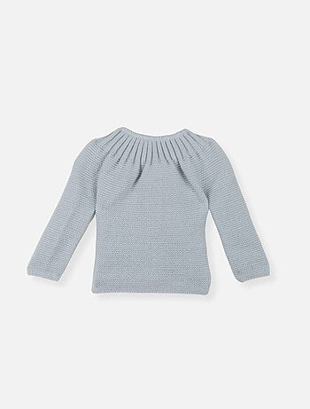 Chaqueta de punto de recién nacido con botones