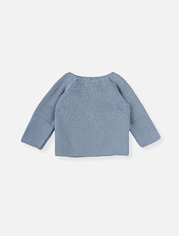 Chaqueta de punto doble de bebé en algodón - colección «petits chats»