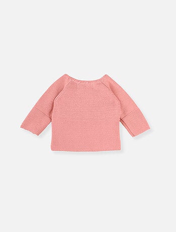 Chaqueta de punto doble de bebé en algodón - colección «petits chats»